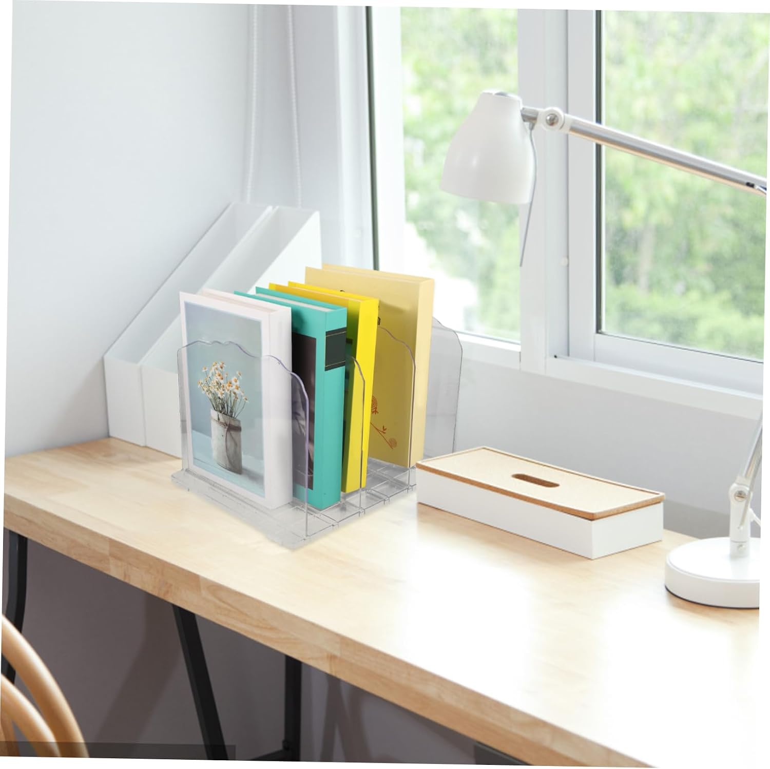 Handbag Display Rack Purse Holder Stand Desk Bookshelf Bag Organizer Magazine Holder