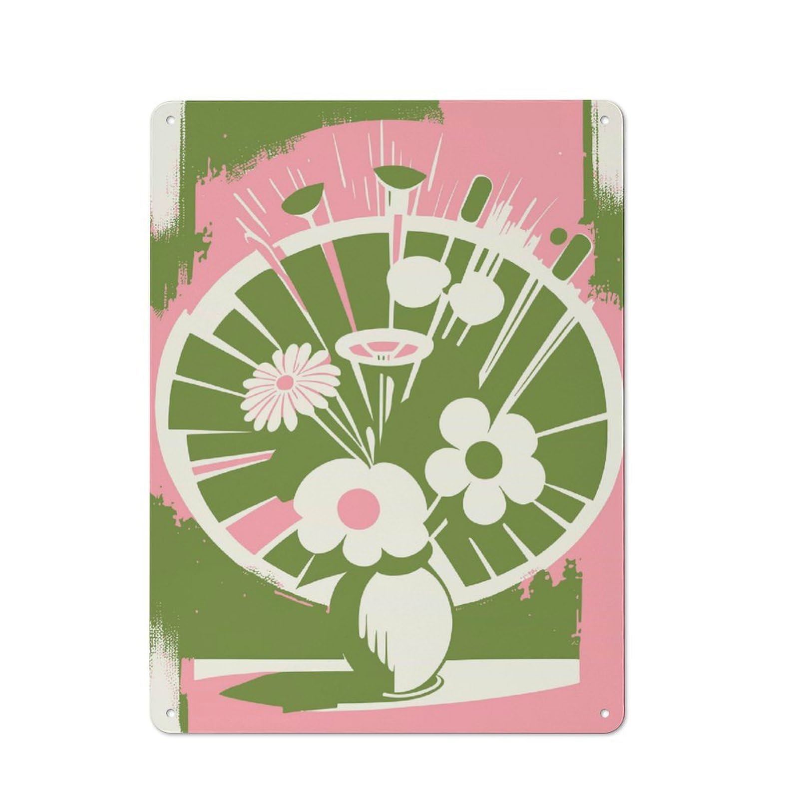 Emma Bouquet of Flowers Tin Sign 40x30cm, Creative Studio Wall Plaque for Hobby Room, Office, Lounge Or Living Room