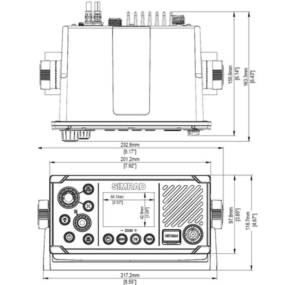 RS40-B MARINE VHF RADIO W/DSC AND AIS RXTX