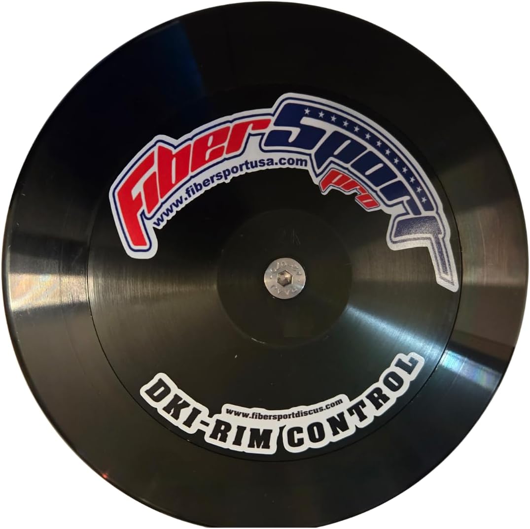 Discus PRO, 1.6 Kg Discus, Black Anodized Silver Plate, 82% Rim Galvanized, Boys High School, 170 ft (45M) to a Potential of 210 ft (65M)