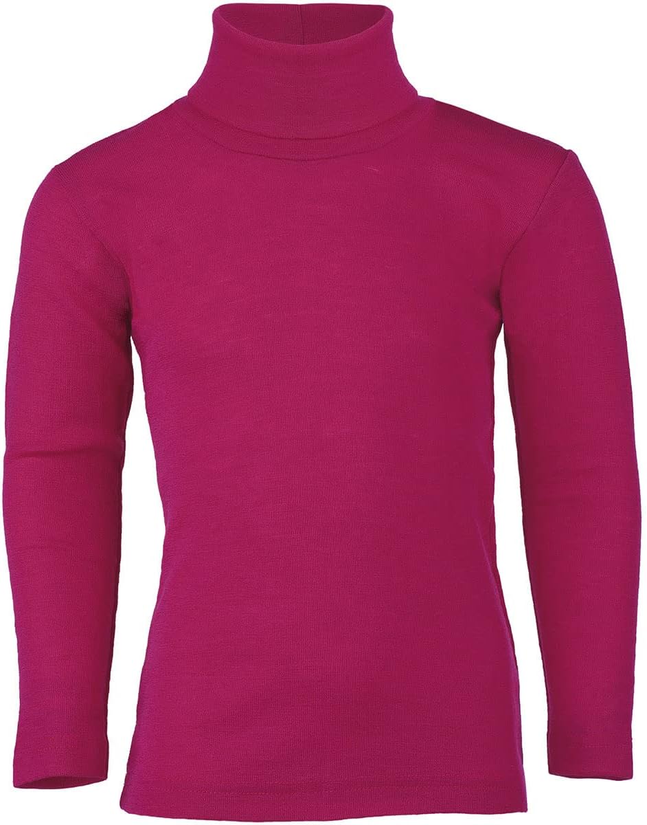 Engel Merino Wool Silk Children Turtleneck T-Shirt
