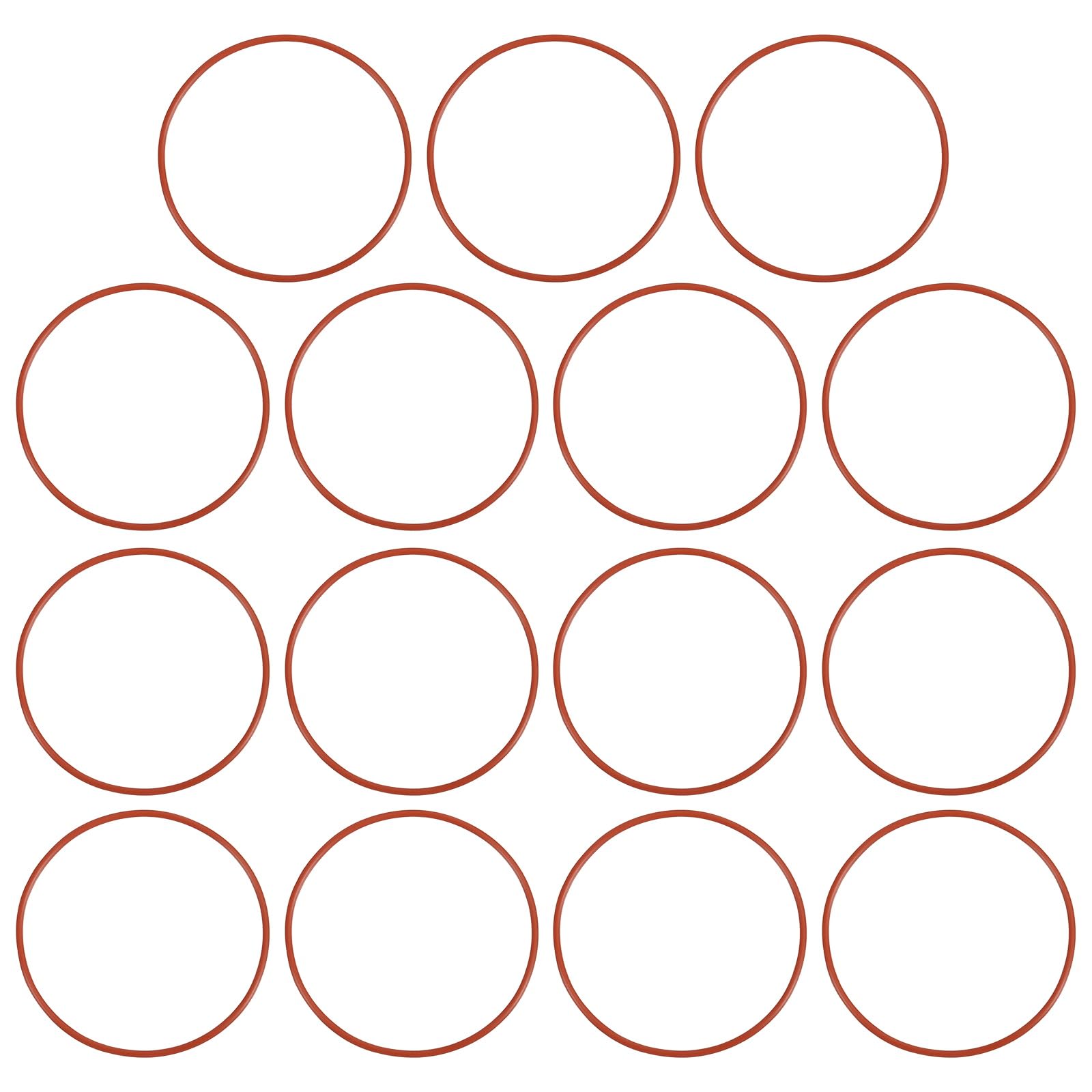 PATIKIL Silicone O-Ring 66mm OD 62mm ID 2mm Width