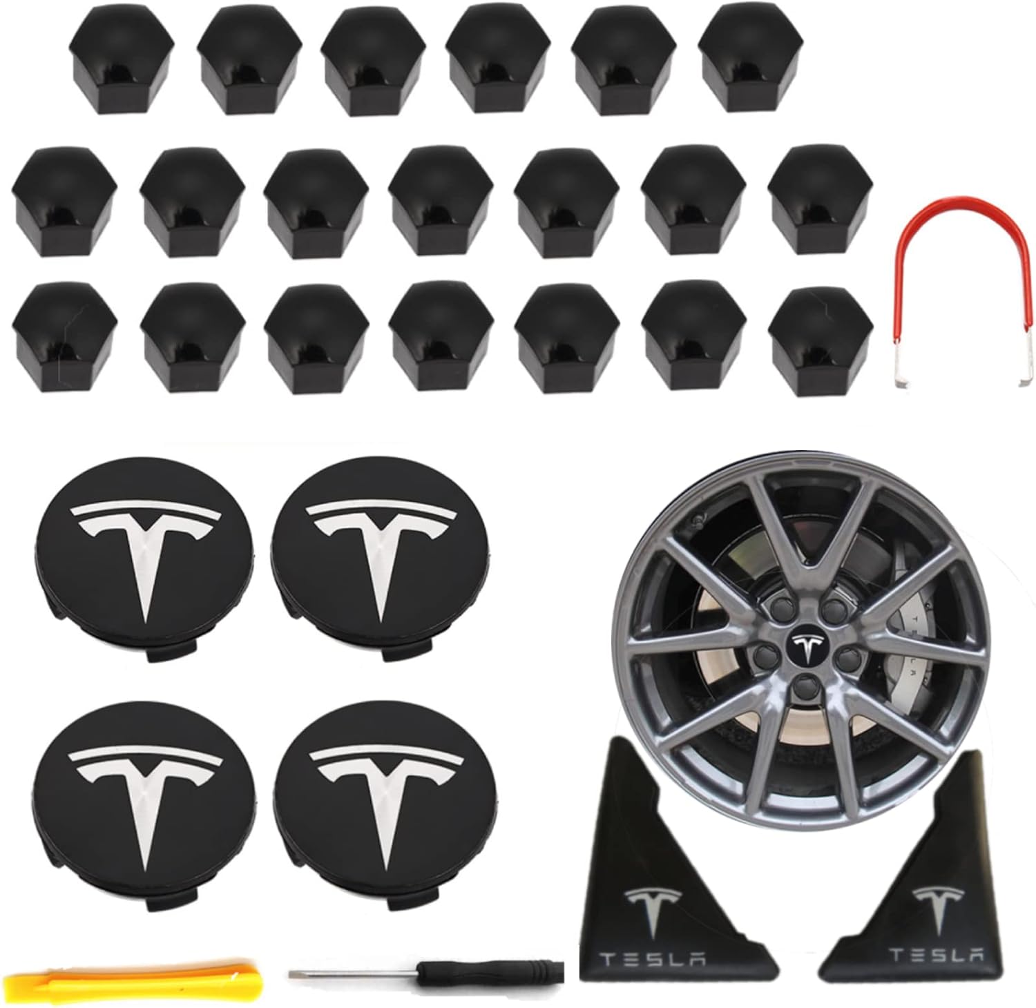 Dashadao Suitable for Tesla Model 3/ X/S/Y Wheel Cap Kit