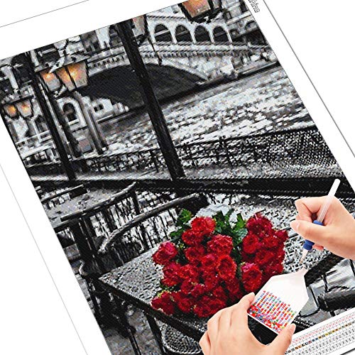 5D Diamantmalerei Van Gogh Sternennacht – 30x90 Cm, Komplett Set Mit Runden/quadratischen Diamanten