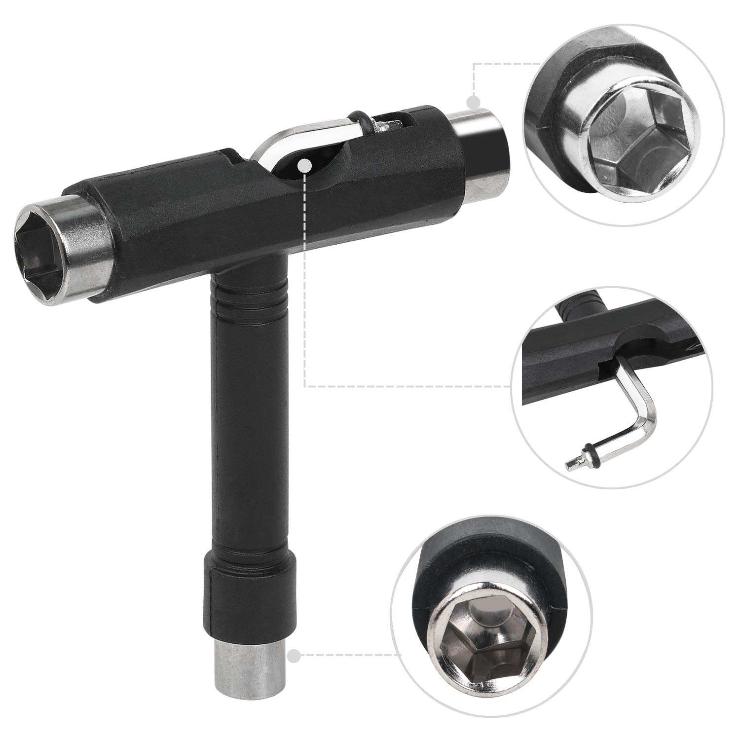 Outil TRIXIES pour trottinette/skateboard/longboard avec clé Allen
