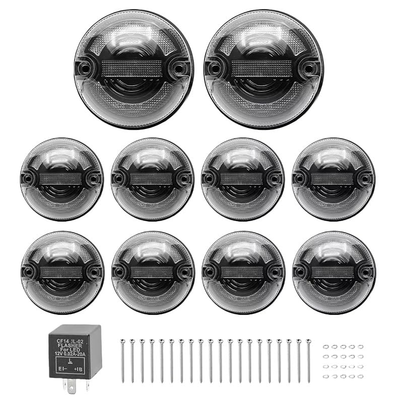 Feux antibrouillard et clignotants avant pour Defender 1990-2016 kit complet 10 pièces