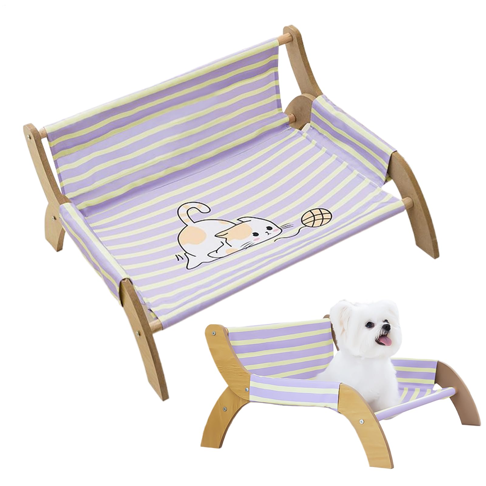 Poltrona per Animali da Compagnia,Rilassante Leggera con Strisce | Decorative - Prodotti per il Sonno dei | Riposo, Sonno, Vita in Appartamento, Famiglie con Più Gatti, Uso all'Aperto