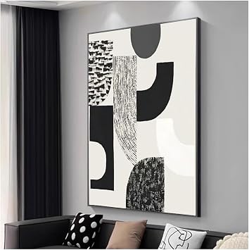 AMDHZ Abstract Line Decorative Painting New Minimalism Wall Pictures Decor Decorative Paintings for Home Decor Framed Landscape Wall Art large sizeSmall,100x150 cm