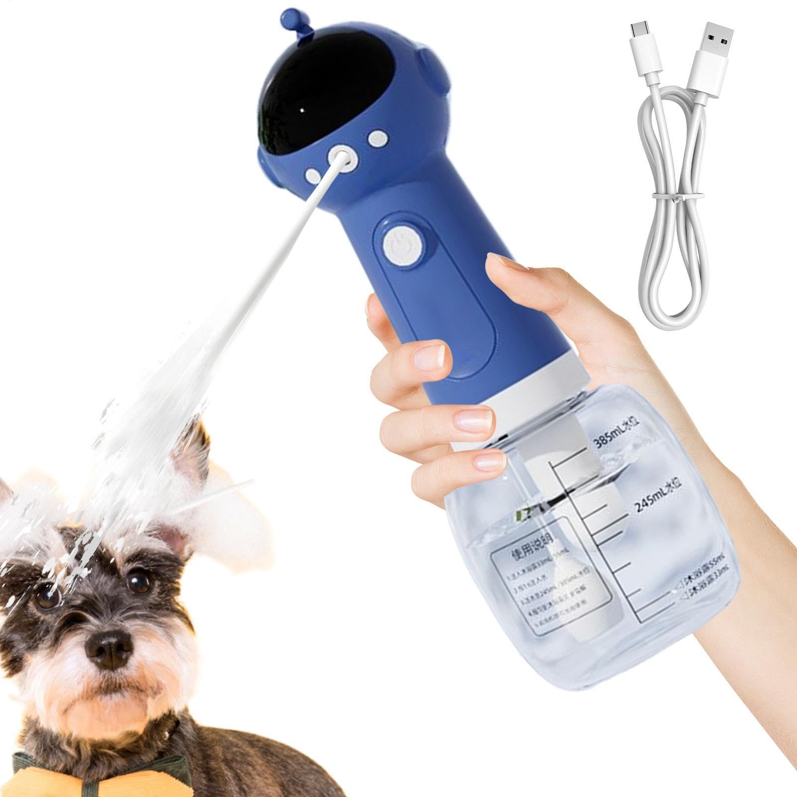 Hundeseifen Sprüher - 20x10 cm Shampoo Aufschäumer, Waschflasche Für Draußen Haus Salon, Katze Waschbecken, Bad Fellpflege, Dusche Kompakt Verstellbare & Düse Tragbares Reinigungsgerät