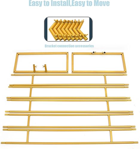 Miniatura 6 de 8.2 pies de ancho x 7.2 pies de alto, de metal, para jardín, arcos de boda para ceremonia, soporte de arco de metal, soporte de arco de metal,