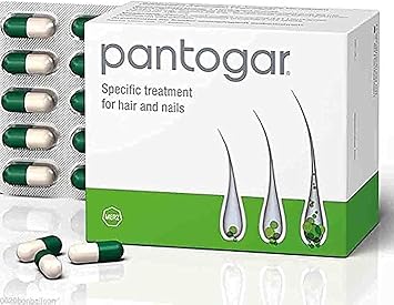 علاج Pantogar Pantovigar المحدد للشعر والأظافر 90 كبسولة -1 صندوق