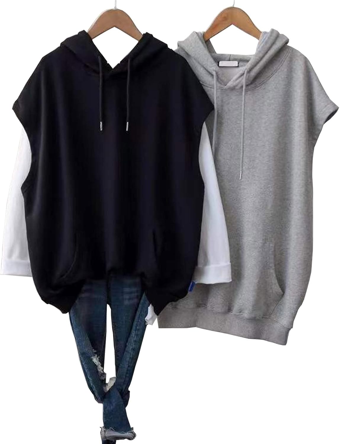 新品 フーディーベスト グレー シティーボーイ 大人カジュアル オール