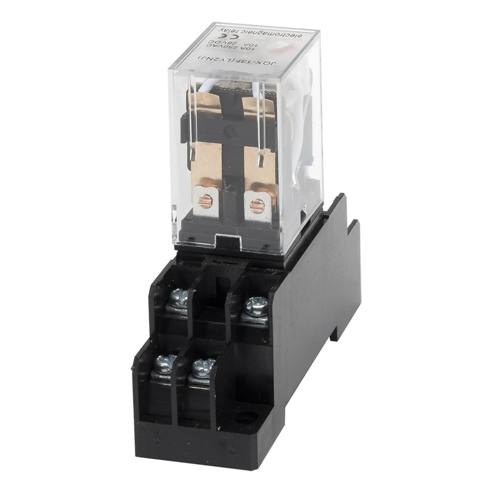Relé electromagnético con indicador LED, lote de 10 unidades, con base de zócalo, serie LY2 HH62P, CA 220 V, 110 V, 24 V, 12 V, LY2NJ HH62PL(12VDC)