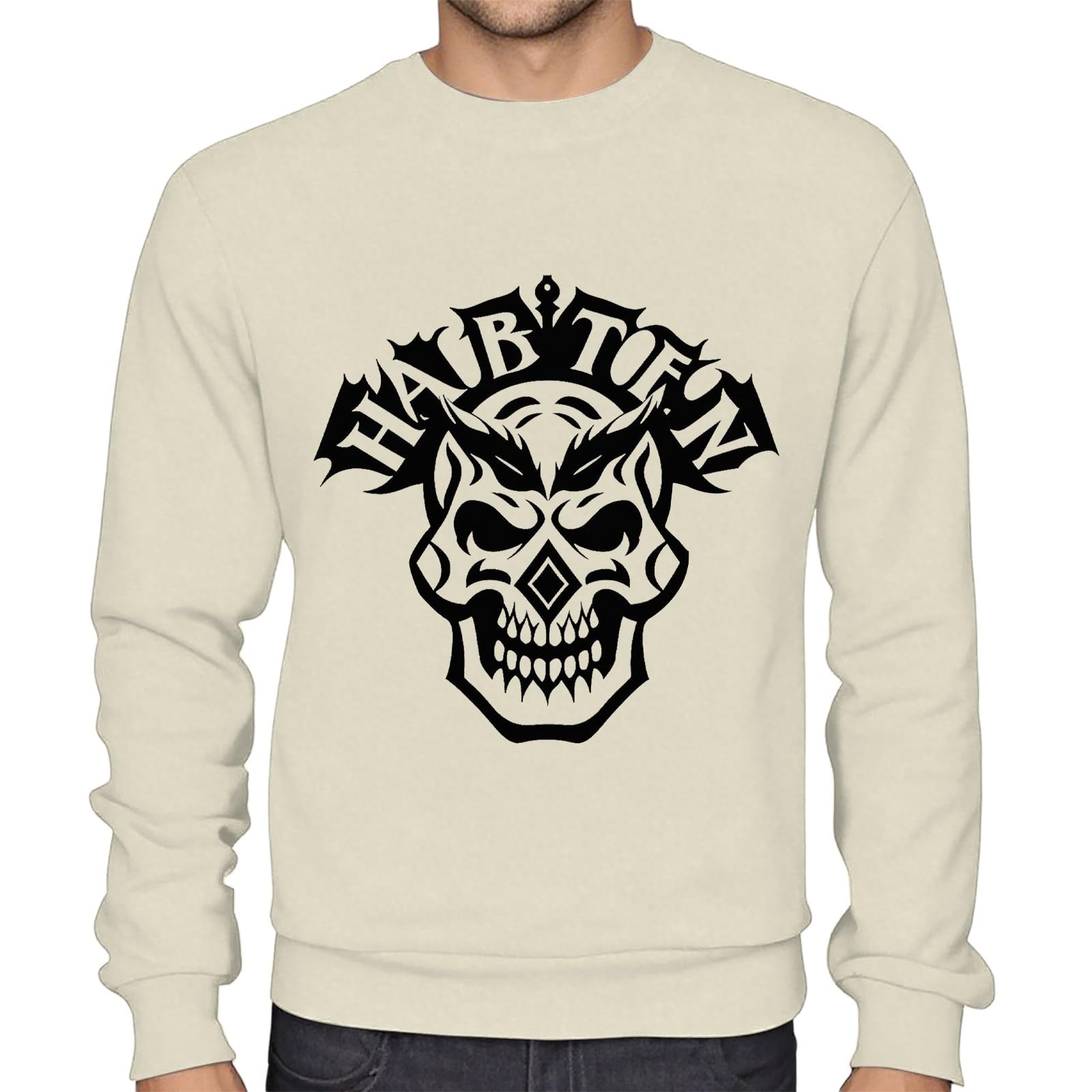 Ropa Protección Solar Sudadera Juvenil Informal, Sin Capucha, con Estampado De Halloween para Hombre, Moderna Y Elegante Sudaderas Calaveras Hombre Camisa Manga Corta Mangas El Sol