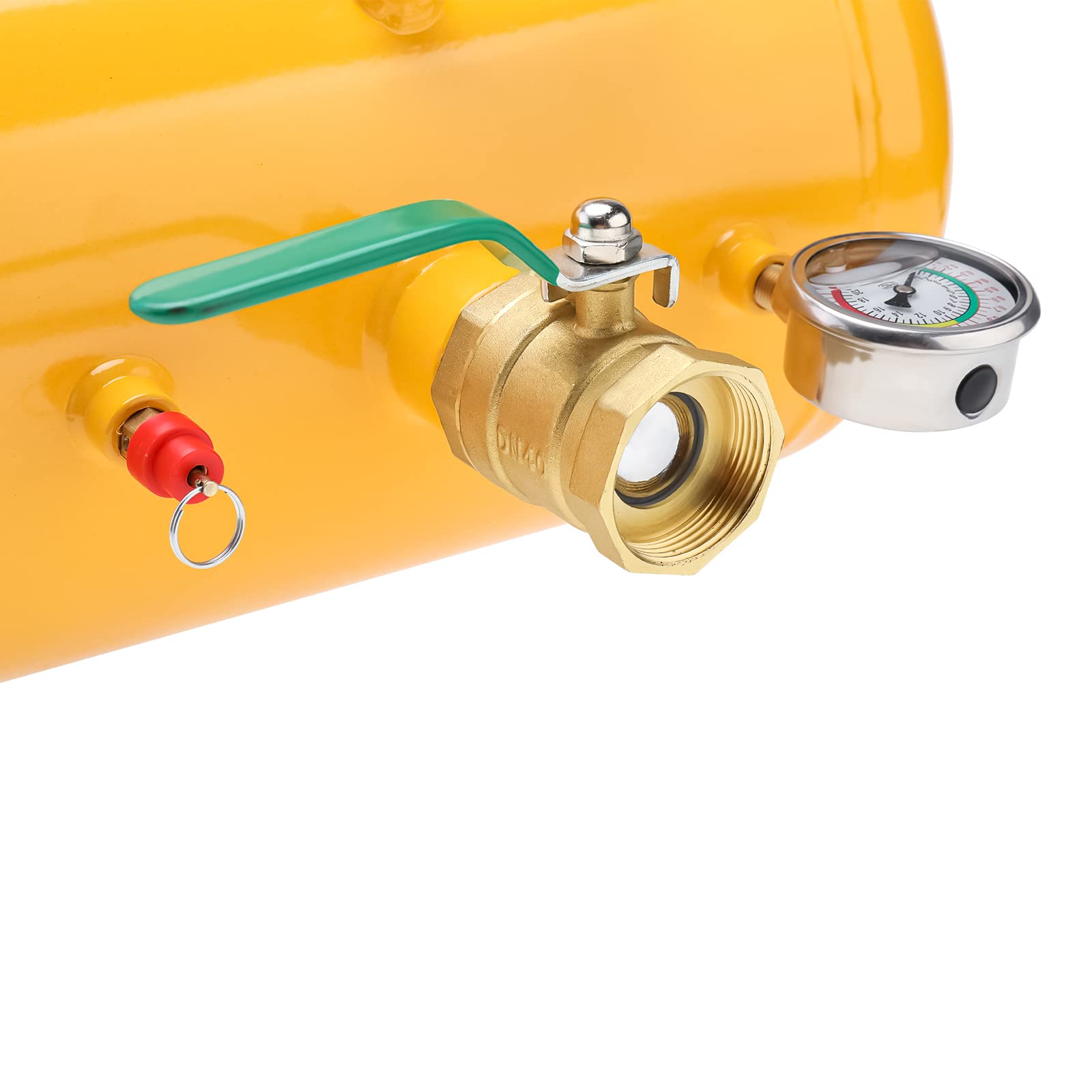 BOOMSTART 20L Tire Inflateur, Booster Perle de Pneu Perle Seater Blaster, Outil de Roue à Outils de Changement de Pneu sans Tube avec jauge pour Les camions de Voitures tracteurs VTT