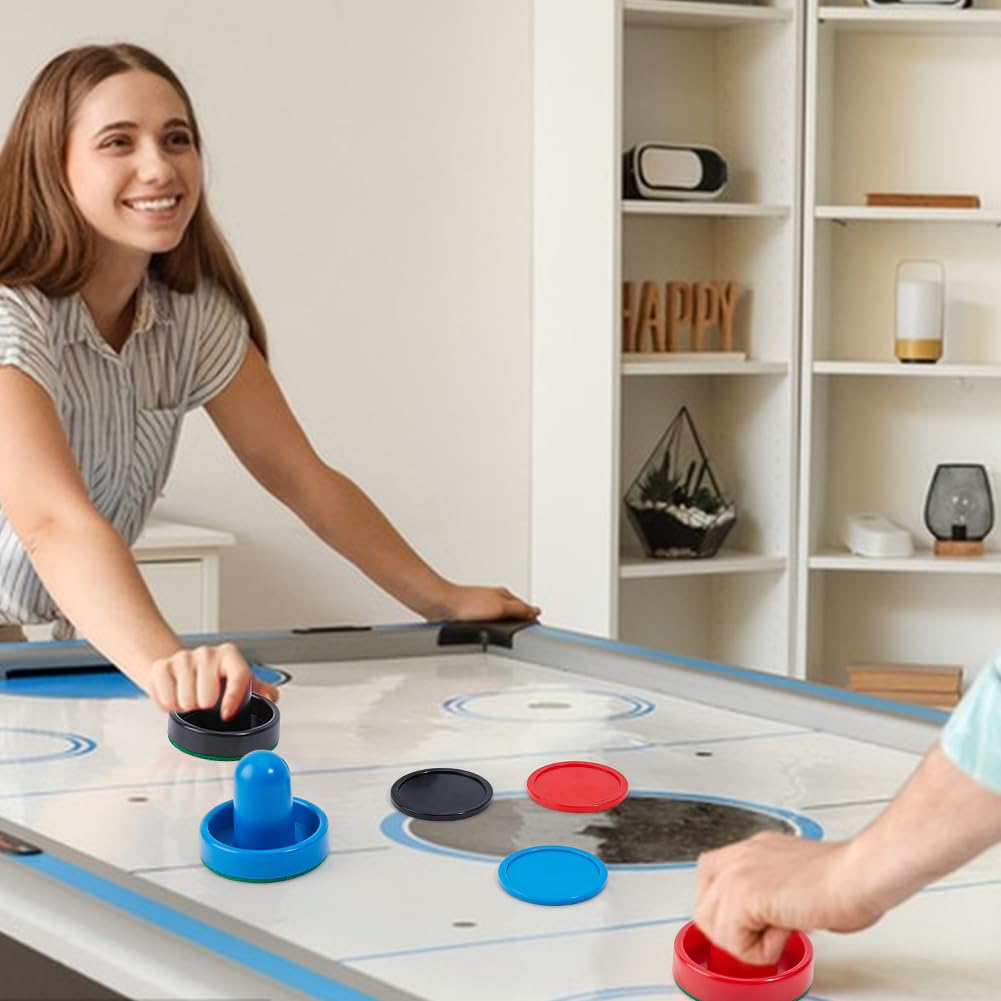 UNICRAFTALE 24Pcs Poussoirs Et Palets pour Air Hockey Accessoires De Jeu