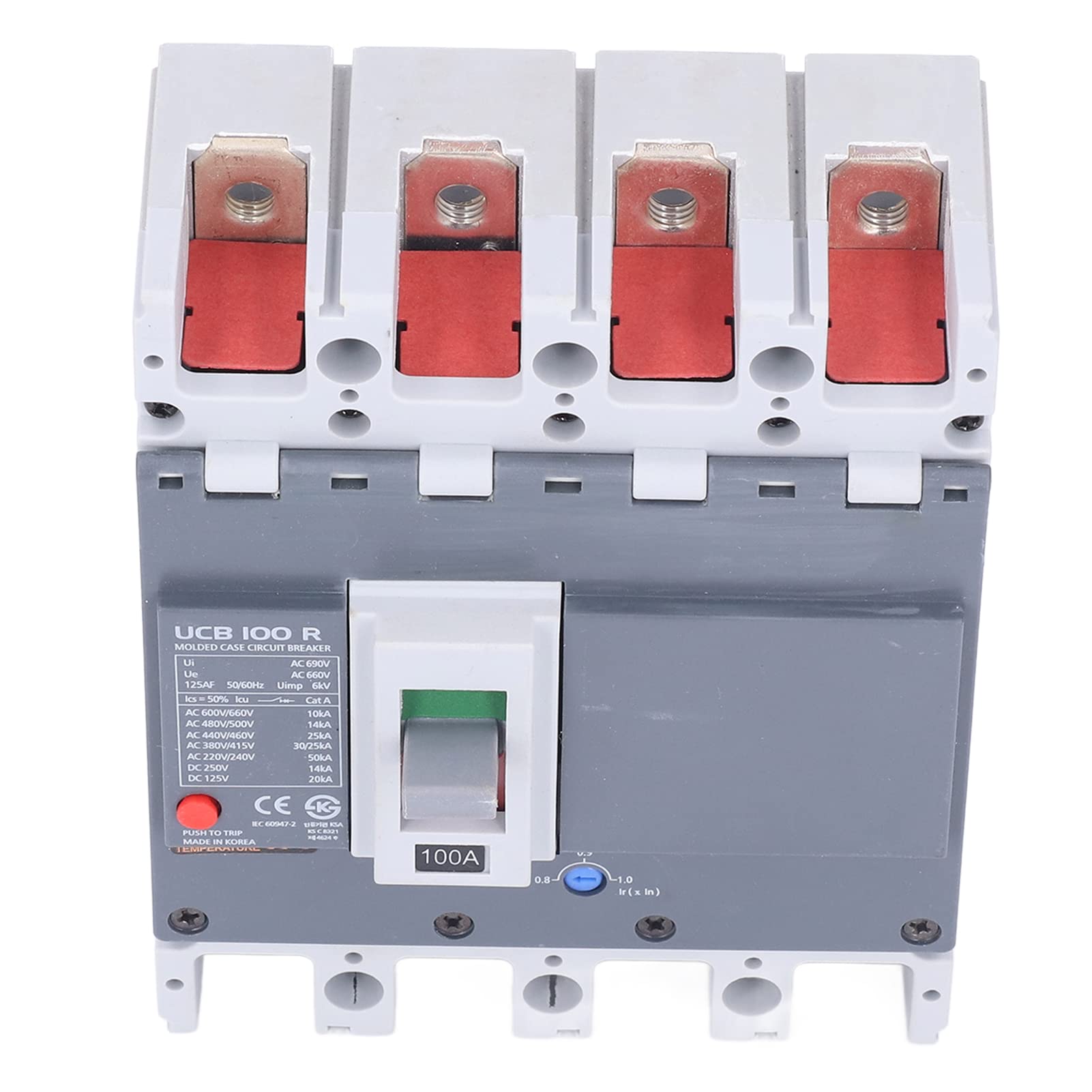 GVBAEPIEO 4P Circuit Breaker, MCCB Circuits Breakers Short Protection Overload Protections for Electric Energy