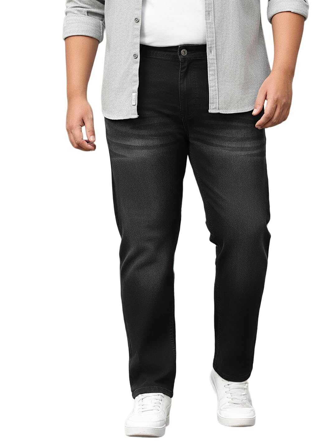 Men's Mid Rise Regular Fit Washed Jeans Stretchable-image-38