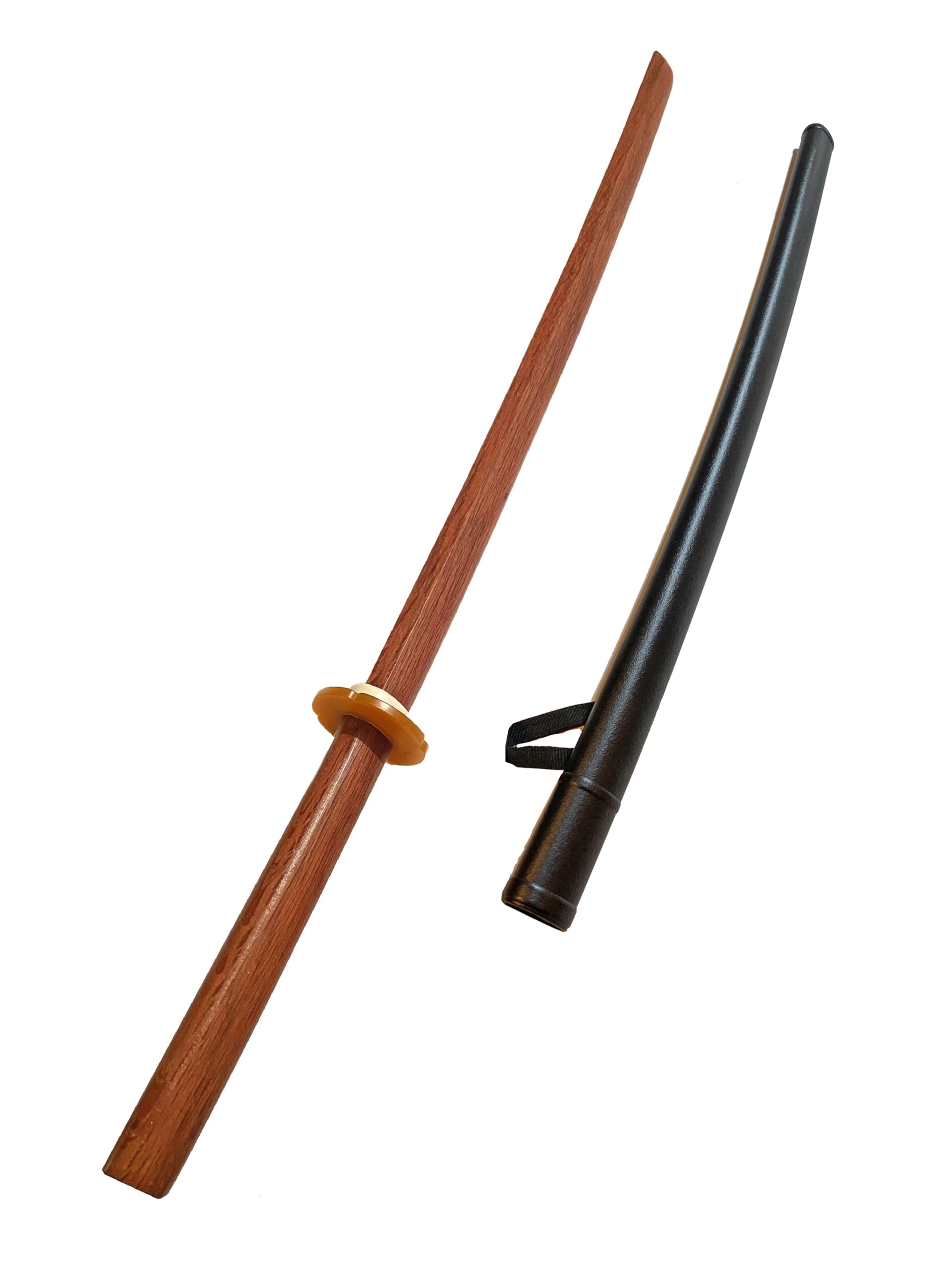Set Bokken Roteiche mit Saya - 100 cm mit Tsuba - Trainingsschwert Japanisch - Holzschwert Aikido, Iaido, Kempo, Kobudo, Kampfkunst