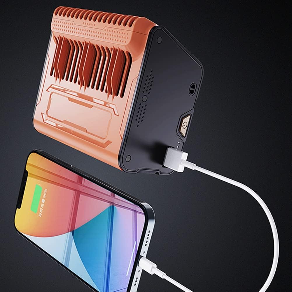 USB Portable Electric Fan Rechargeable 10000MAh Mini Electric Outdoor Sports Fan Bladeless Fan