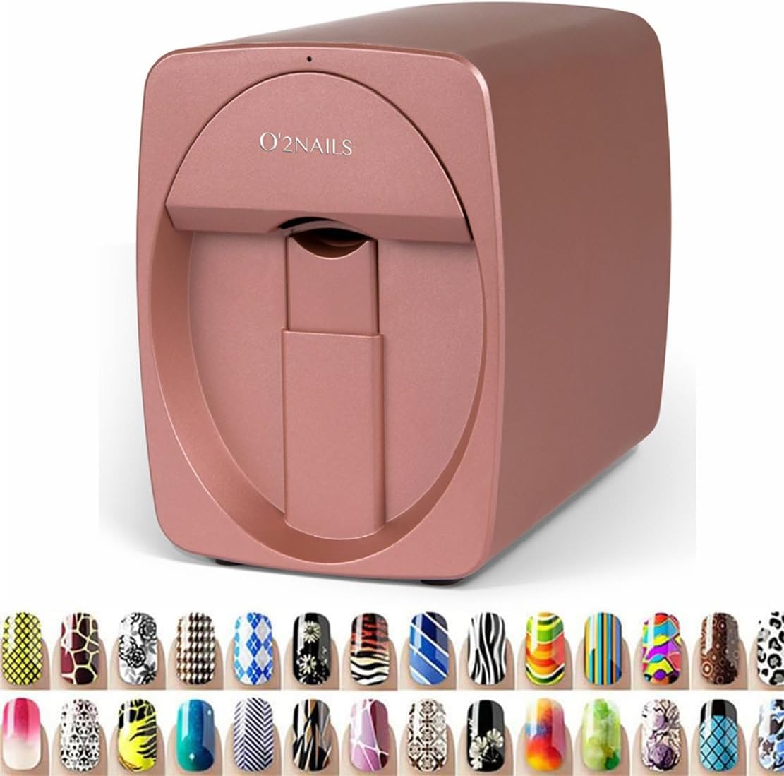 NYMFEA Intelligent 3D Nail Painting Machine, Digital Mobile Art Printer, WiFi/DIY Professional Nails Art Equipment for Beauty & Personal Care, Rosegold