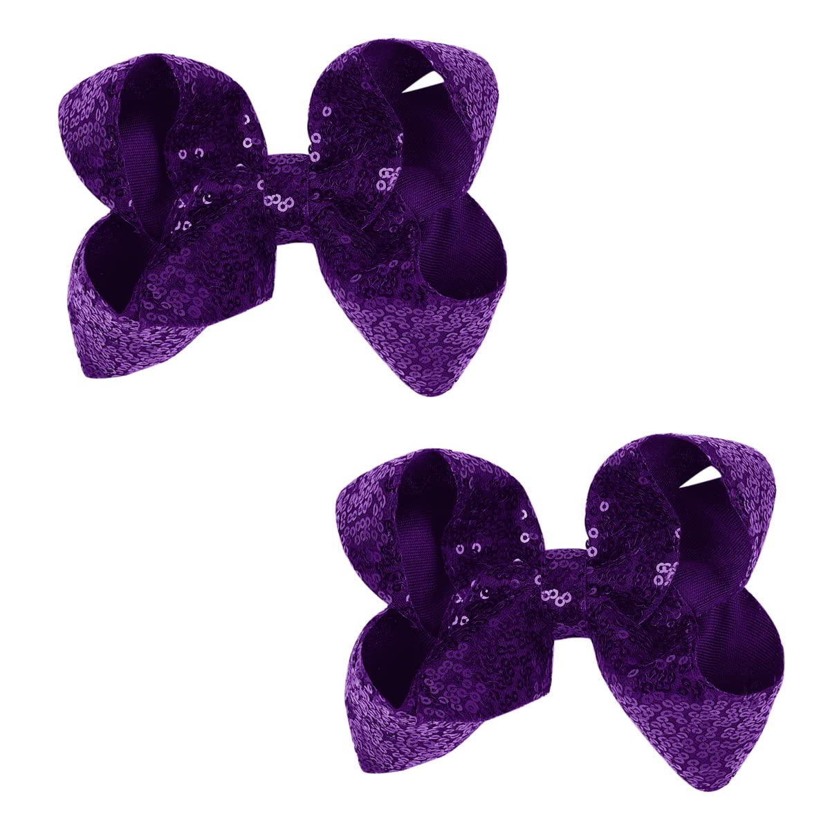 Amazon.com : AMYDECOR 6 Inch Dark Purple Sparkly Glitter  display picture 2