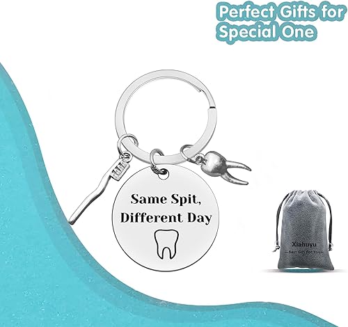 Miniatura 7 de Xiahuyu Regalos para dentistas para mujeres y hombres, regalo de higienista dental, llavero de día diferente, regalo de asistente dental, regalo