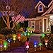 Kearui Solar Angel Lights Outdoor Decorative, Garden Gifts for Mom Women, Multi-Color Changing LED Stake Light with Fiber Optic Power for Loved One's, Yard Patio Lawn Grave Cemetery Decorations