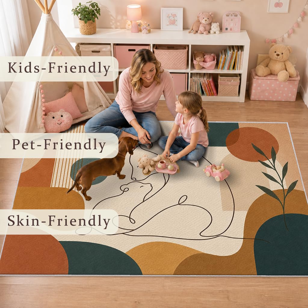 Teppich Bär Kinderzimmer 120 x 180, Kinderteppich