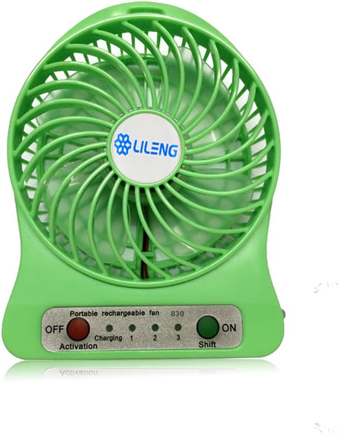 USB Mini Fan Portable Rechargeable Desktop Fan Powered by
