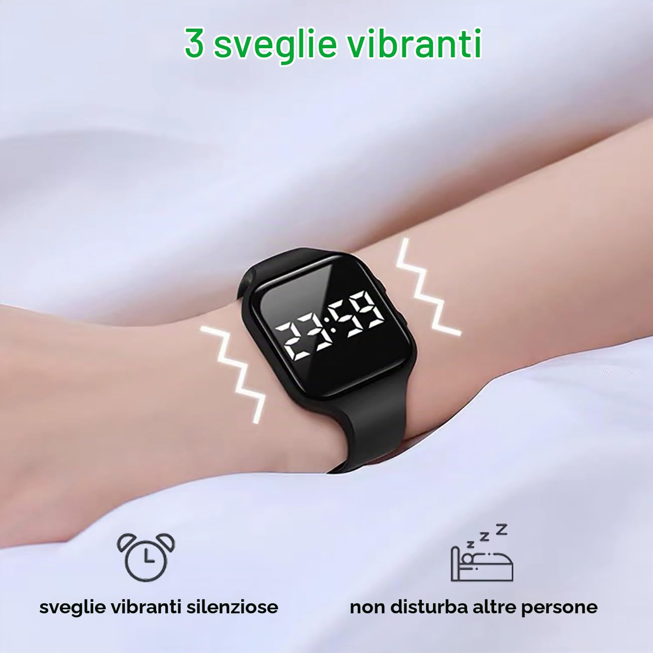 Bambini Orologio Digitale Fitness Tracker Senza App/Bluetooth, Impermeabile LED Orologio Polso con Contatore Calorie/Distanza Sveglia Pedometro Orologio Sportivo per Bambini Ragazzo Ragazza