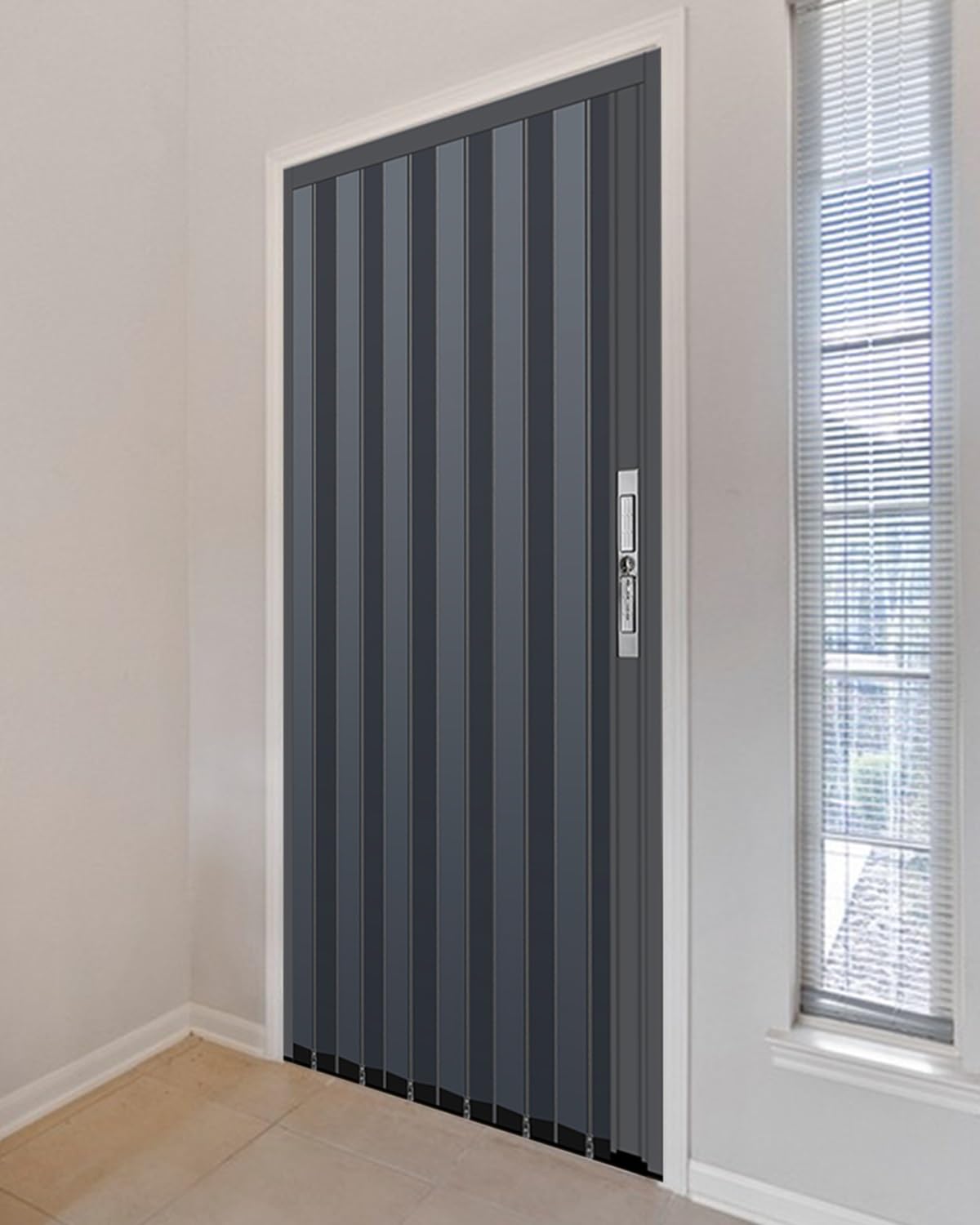 JLXJYS Aluminum Accordion Doors Panels With Lock Key,Large
