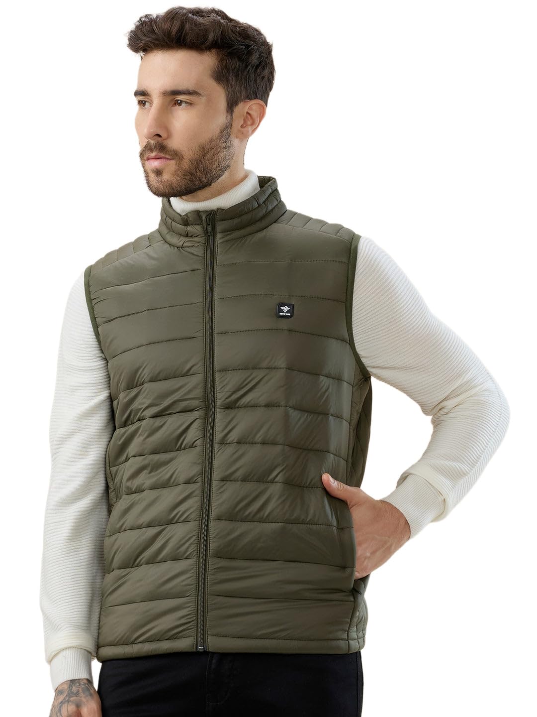 status quo Men’s Solid Lightweight Stand Collar Sleeveless Quilted Puffer Jacket-picture-19