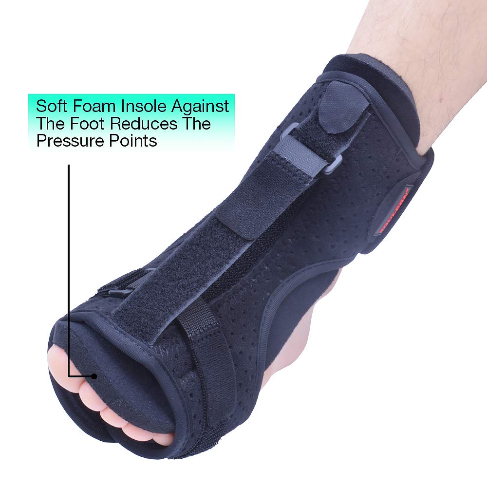 Plantar Fasciitis Night Splint Drop Foot Orthotic Brace,Improved Dorsal Night Splint for