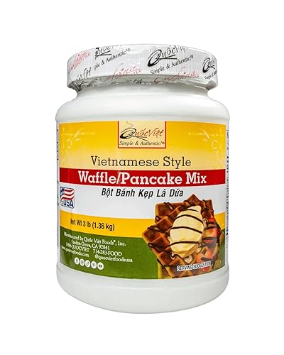 Mezcla de gofres de pandan estilo vietnamita