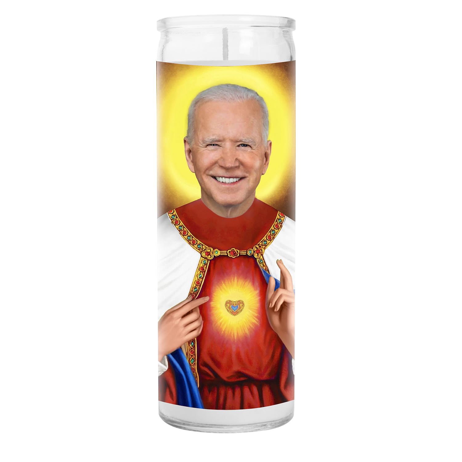Joe Celebrity Prayer Candle - Democrat President - Funny Political Votive - Novelty Celeb Candles - 2024 Election Gift