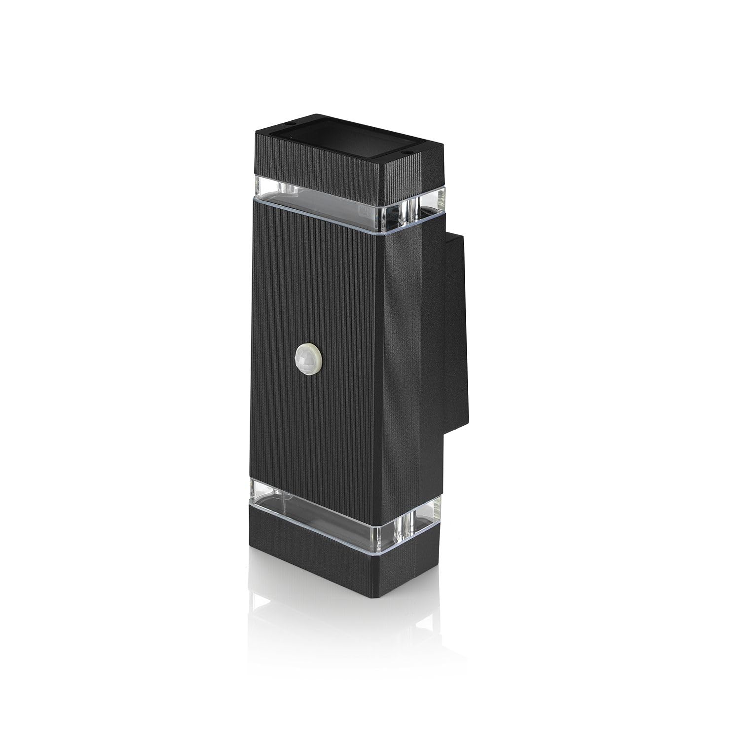 Auraglow PIR Motion Sensor Double Up & Down Outdoor Wall Security Light (Black, Fitting Only)