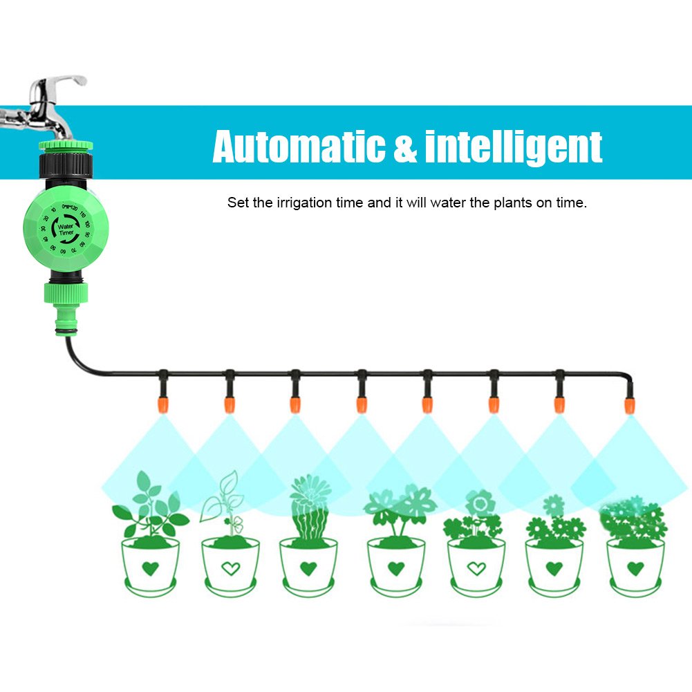 FLEXMAN Mechanical Watering Timer, 2 120 Minutes Irrigation Controller Automatic Shut Off Mechanical Sprinkler Timer Outdoor Garden Hose Water Timer for Garden Hose