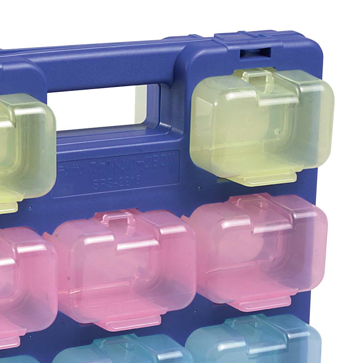 Amazon | デンサン スケルトンパーツボックスミニ 青枠 フタ付ミニ小箱