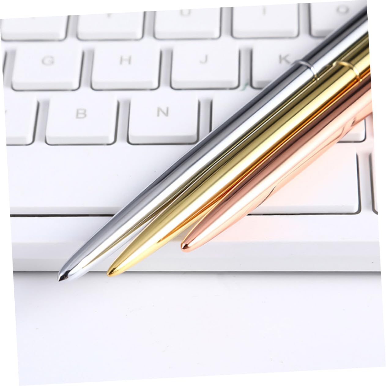 Angoily 24 Nordic Style Metall Kugelschreiber Teiliges Langlebig und Stilvoll Glattes Schreiben Design Tragbar für Schule Büro Farben Je