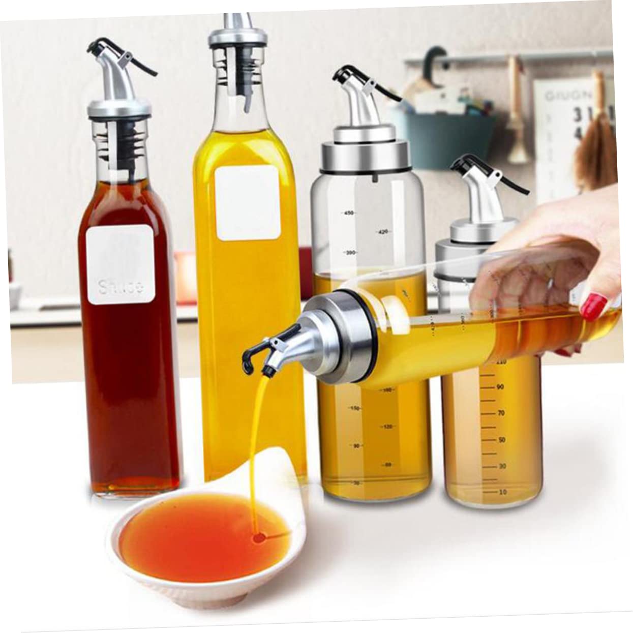 Set Da Viaggio In Acciaio Inox Cabilock - Fiaschetta Rotonda E Quadrata Con Imbuto - Perfetta Per Campeggio, Pesca E Picnic - 2
