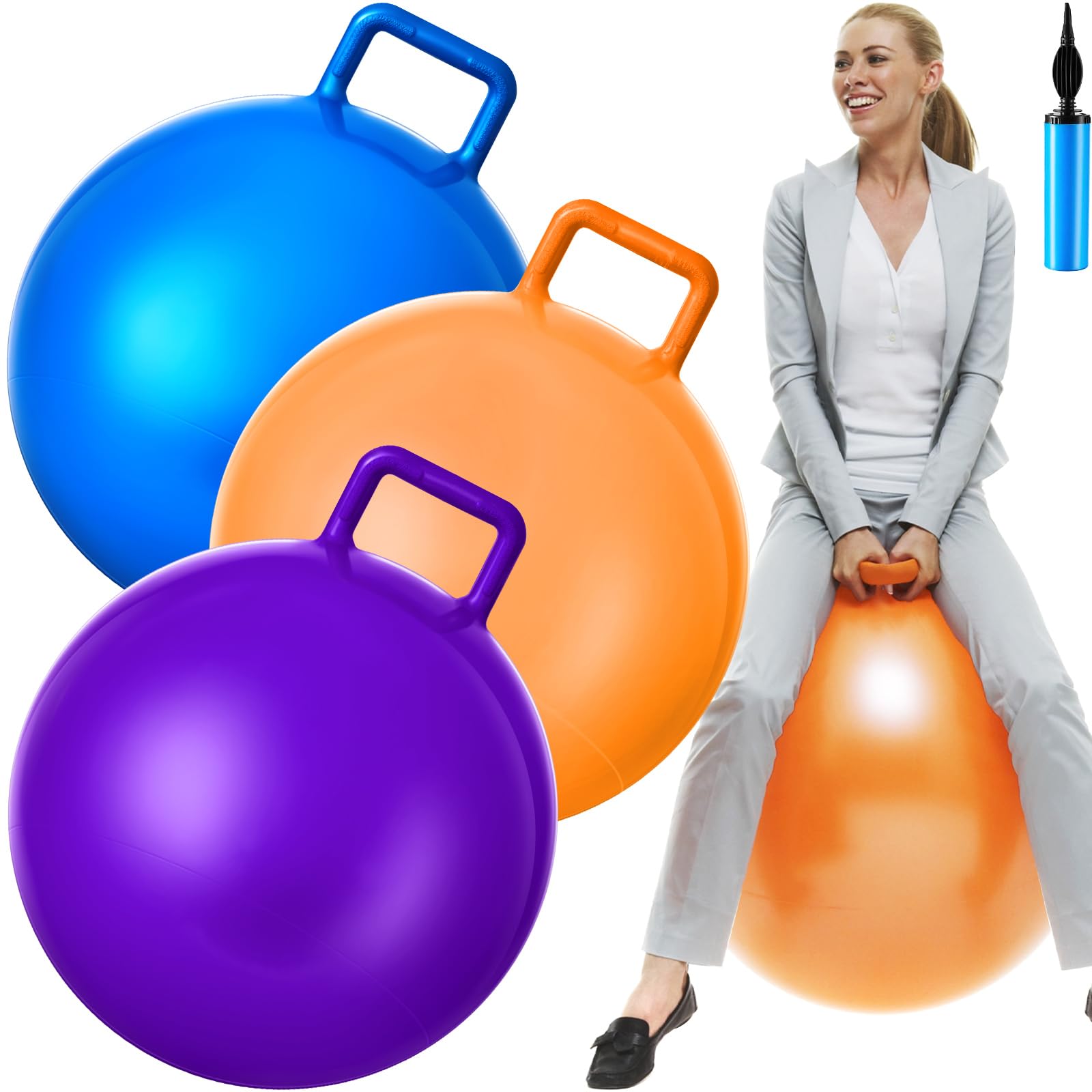 ボール Bounce Amazon.com: Lewtemi 3 Pcs 29 Inch Bouncing Ball with Handle