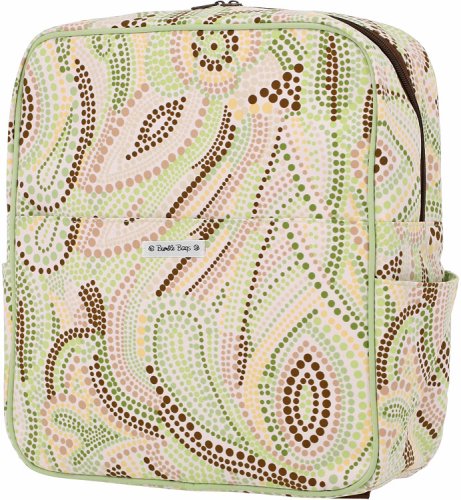 Madeline Hanging Stroller Backpack Lemon-Lime Dot