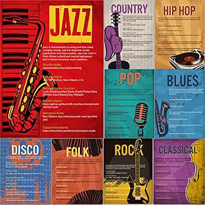 Music Genre Bulletin Board Set for Classroom Chile | Ubuy