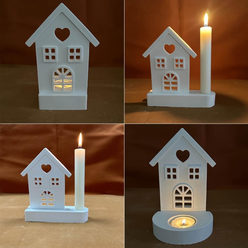 Portacandele in silicone per candele, stampi in ghisa, decorazione da tavolo, per uccelli d'amore