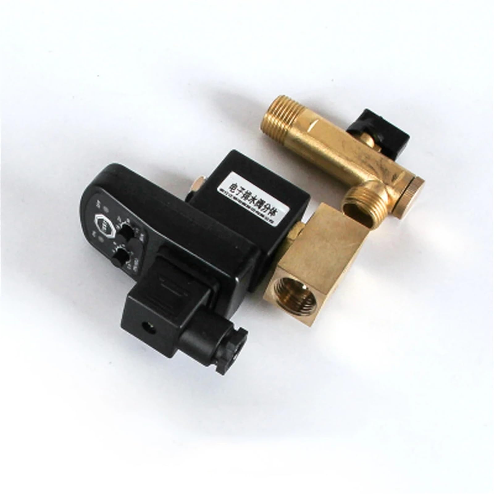 AC 220V 1/2" Electric Timer Auto Water Valve Solenoid Electronic Drain for Air Compressor Condensate DN15(24V)