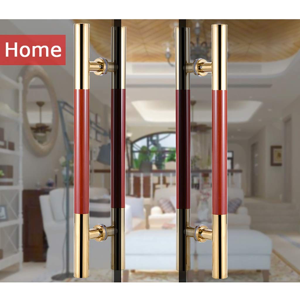Herrajes para Puertas, Tienda de hogar, Manilla de Empuje/tracción para Puerta de Vidrio, Puerta de Madera, Puerta de Granero, Manilla corredera, Manilla Tubular Redonda de Acero i