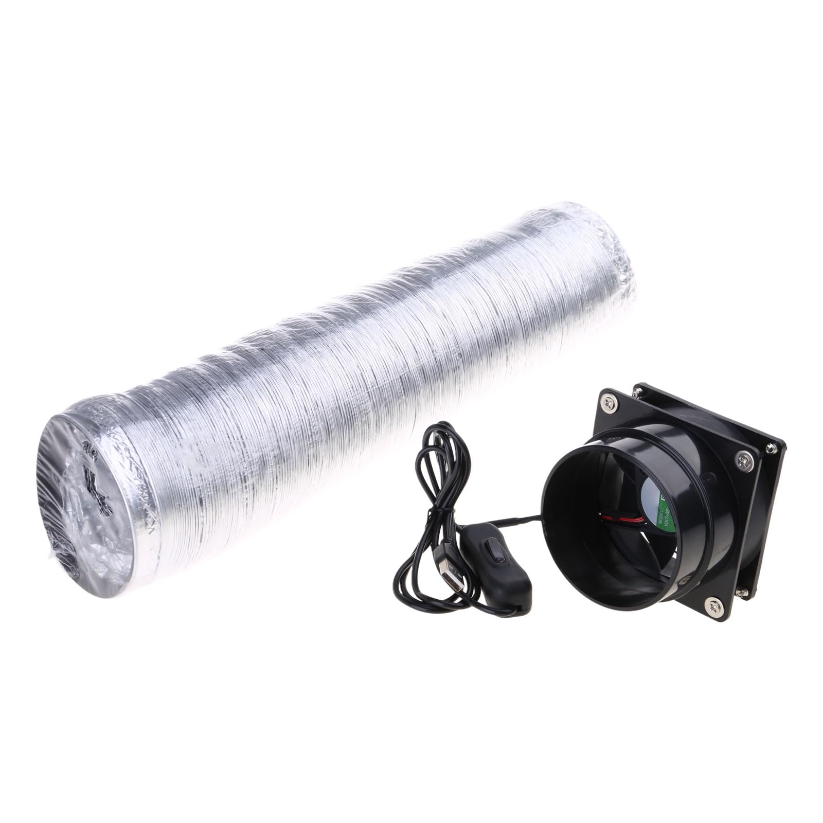 Aspiratore compatto e portatile con tubo di condotto e tubo di ventilazione per cucina e bagno, assorbitore di saldatura alimentato tramite USB