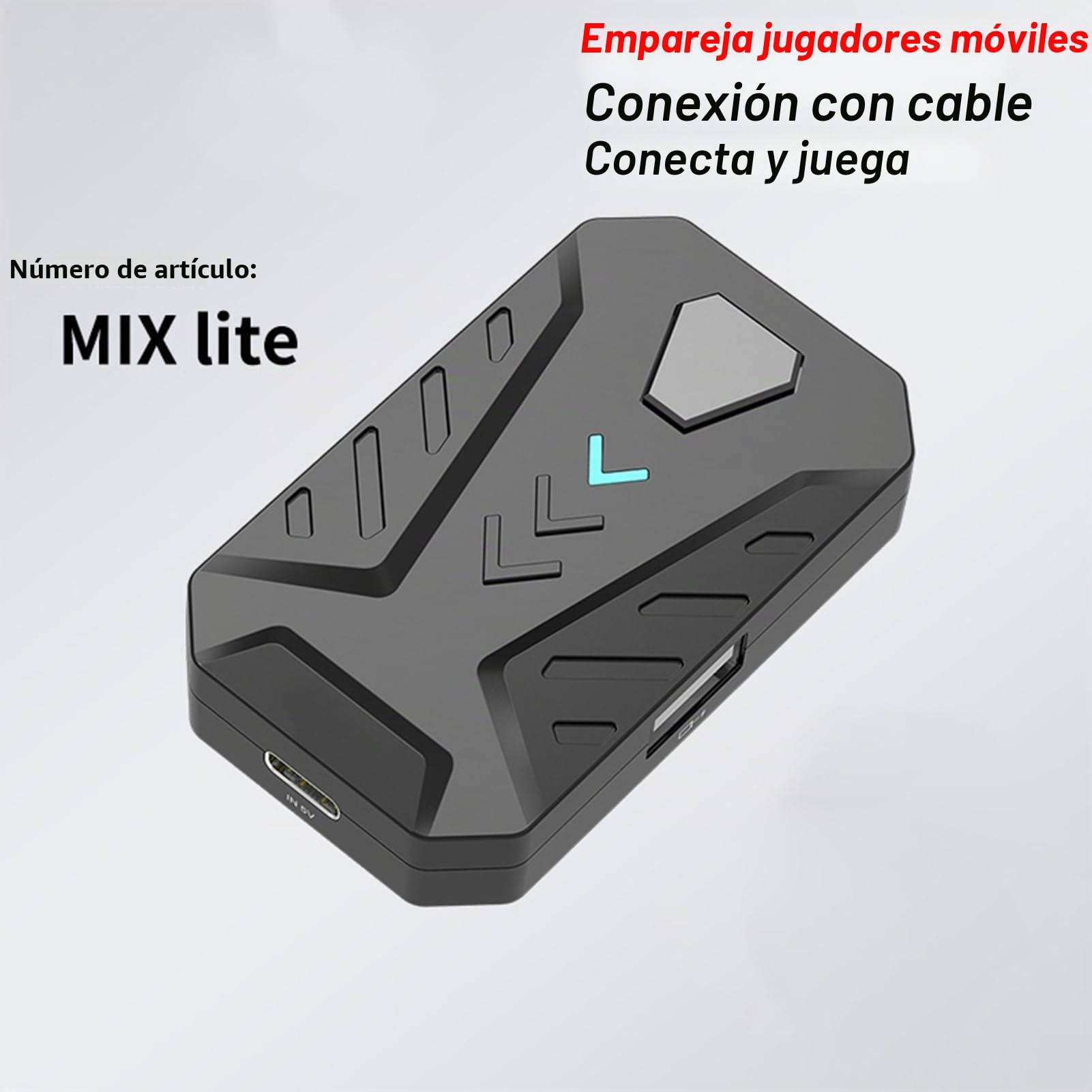 Gamepad Keyboard Mouse Converter Set para PUBG, Mobile Game Keyboard Mouse Converter Conexión con Cable para Android (Mezcla Lite + F6 + G2)