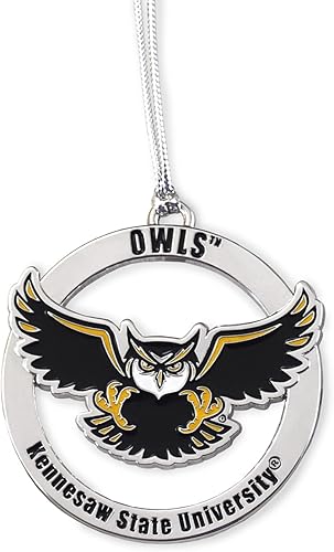 Miniatura 13 de Fan Frenzy Gifts NCAA Boise State Broncos Adorno Plateado de 2 Pulgadas